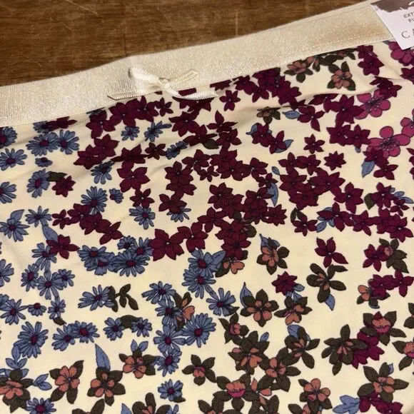 Caicque Panties 22/24 Extra Soft Full Brief Floral NEW IN BAG - Picture 3 of 6